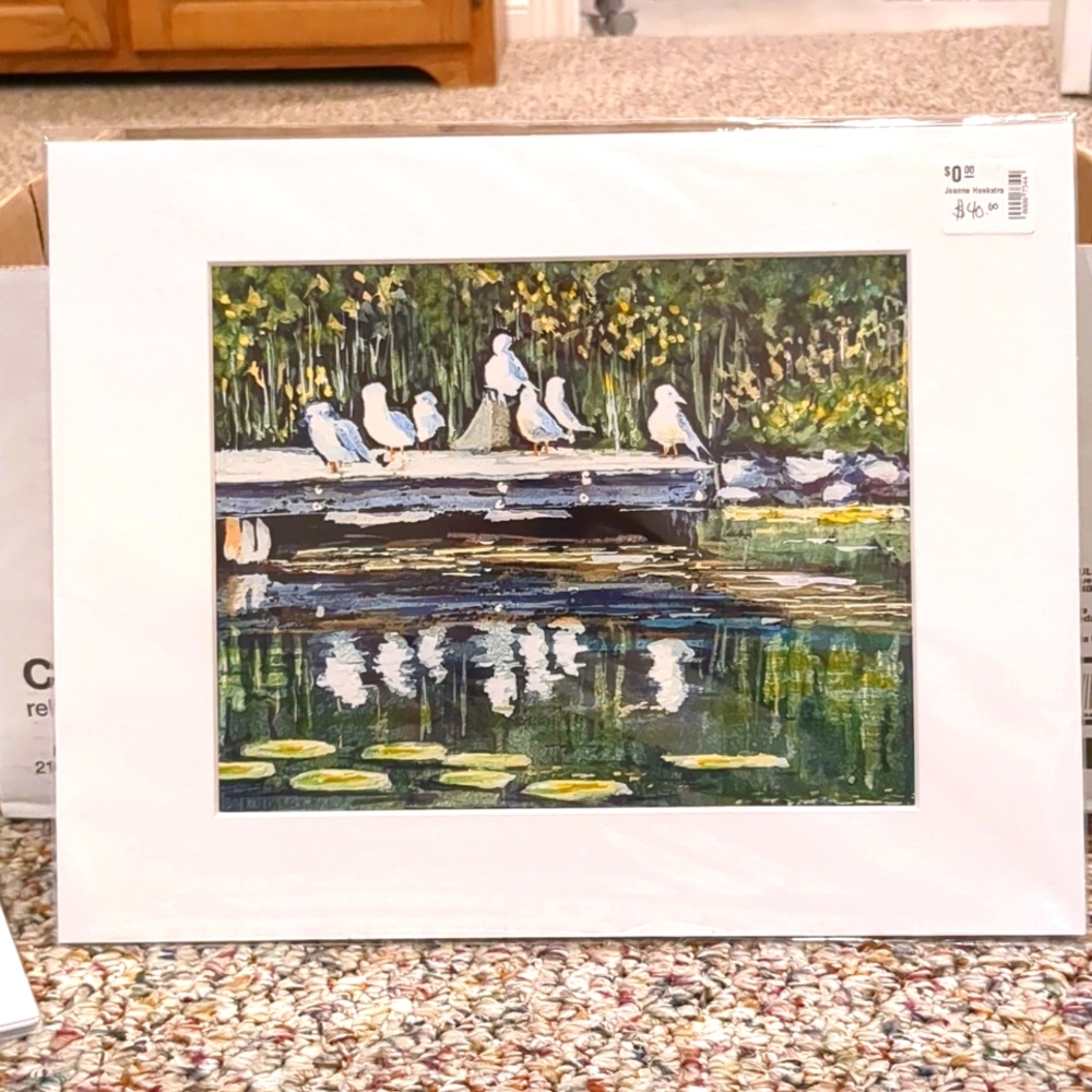 ❤️🎨Matted Art Print of Original Watercolour Painting
